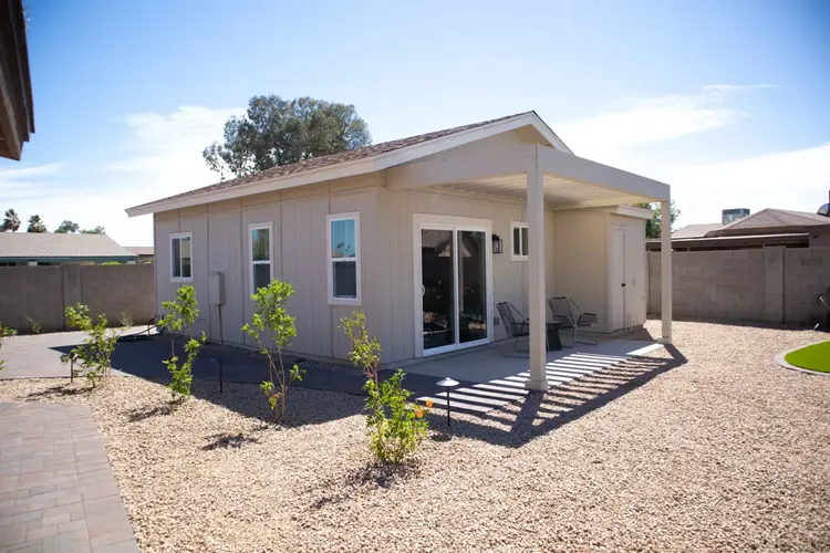 Casita kitchen and laundry space with practical residential design by Canterra